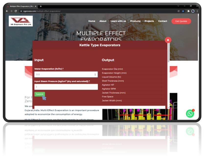 Multiple effect evaporator free tool image